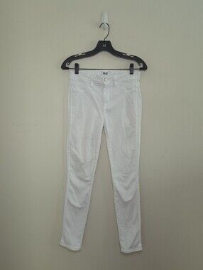 Women's Paige Hoxton Ankle White Skinny Jeans Sz 27